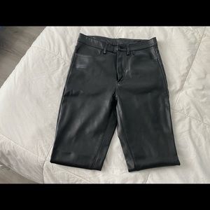 Faux Leather Skinny Jeans